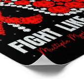 Multiples Myelom Bewusstsein zur Bekämpfung von Bl Poster (Ecke)