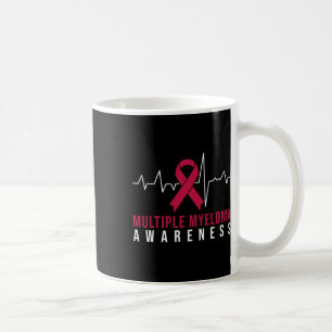Multiples Myelom-Bewusstseins-Herzschlag Kaffeetasse