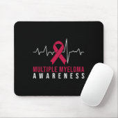 Multiples Myelom-Bewusstseins-Herzschlag Mousepad (Mit Mouse)