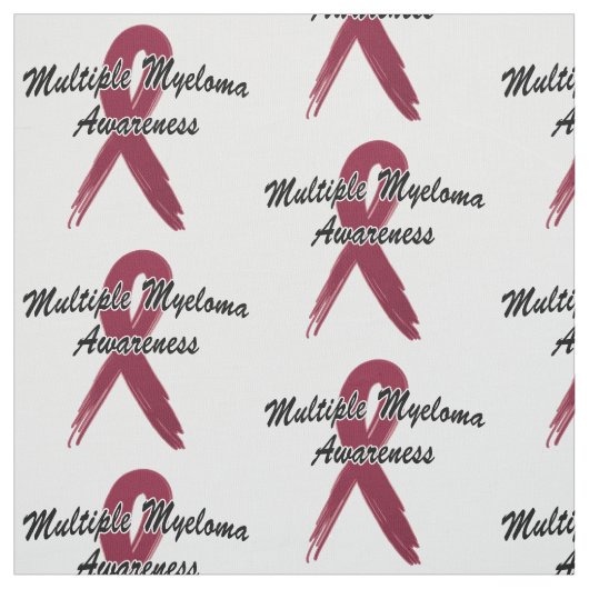 Multiples Myelom Bewusstseinsband der Hoffnung Stoff (Muster)