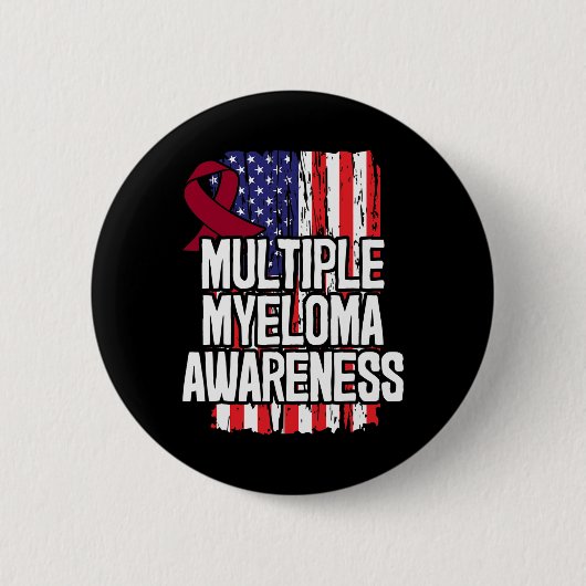 Multiples Myelom-Geschenk - Blutkrebsbewusstsein Button (Vorderseite)