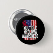 Multiples Myelom-Geschenk - Blutkrebsbewusstsein Button (Vorne & Hinten)