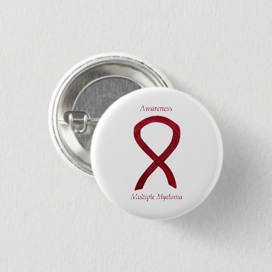 Multiples Myelom/Krebs-Bewusstsein Ribbon-Button Button (Vorne & Hinten)