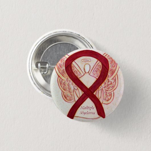 Multiples Myelom-Krebs-Engel-Bewusstseinsband-Butt Button (Vorne & Hinten)