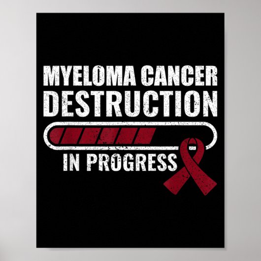 Multiples Myelom Krebs Zerstörung Im Gange Poster (Vorne)