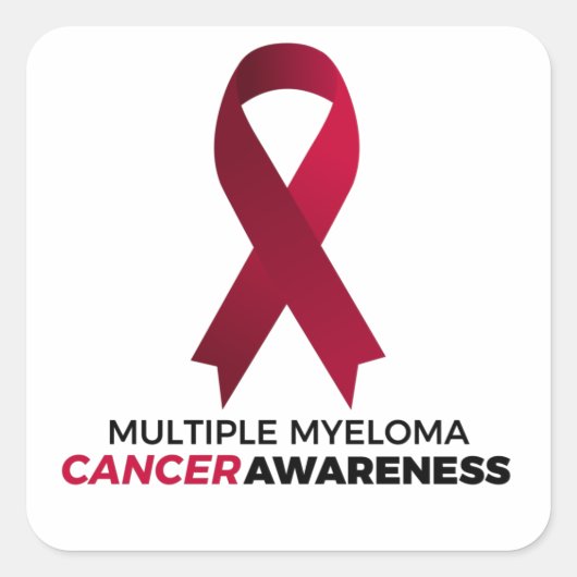 Multiples Myelom Quadratischer Aufkleber (Vorderseite)