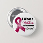 Multiples Myelom Ribbon Jemand Besonderes Button (Vorne & Hinten)