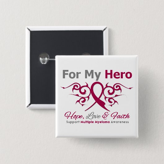Multiples Myelom Tribal Ribbon Hero Button (Vorne & Hinten)