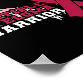 Multiples Myelom Warrior Bewusstsein Herz Poster (Ecke)