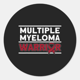 Multiples Myelom Warrior Multiples Myelom Awarenes Runder Aufkleber