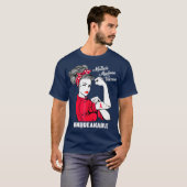 Multiples Myelom Warrior Unzerbrechliches Bewussts T-Shirt (Vorne ganz)