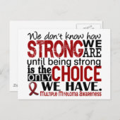 Multiples Myelom - Wie stark wir sind Postkarte (Vorne/Hinten)