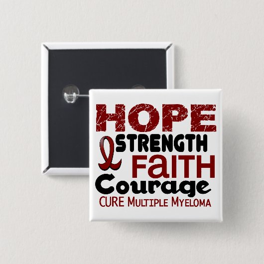 Multiples Myeloma HOFFNUNG 3 Button (Vorne & Hinten)