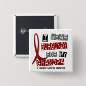 MULTIPLES MYELOMA I Abnutzung Burgunder für meinen Button (Vorne & Hinten)