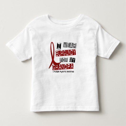MULTIPLES MYELOMA I Abnutzung Burgunder für meinen Kleinkind T-shirt (Vorderseite)