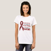 Multiples Myeloma I tragen stolz Burgunder 1 T-Shirt (Vorne ganz)