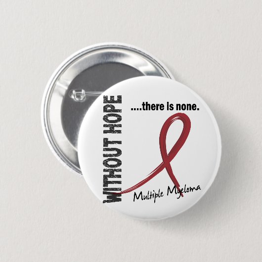 Multiples Myeloma ohne Hoffnung 1 Button (Vorne & Hinten)