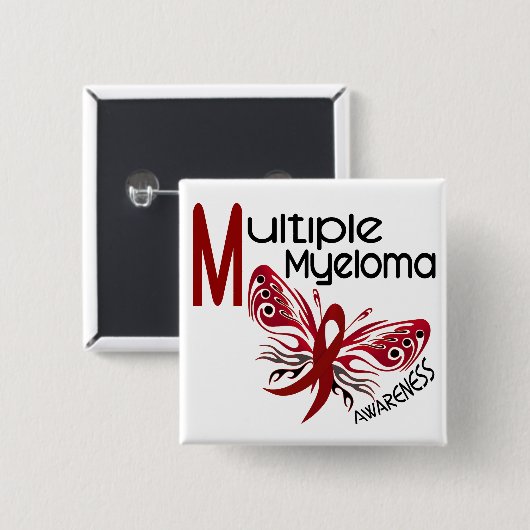 Multiples Myeloma SCHMETTERLING 3,1 Button (Vorne & Hinten)