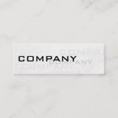 Multiples / weiße Textur Mini Visitenkarte (Vorderseite)