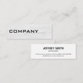 Multiples / weiße Textur Mini Visitenkarte (Vorne/Hinten)