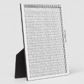 Multiplikation Tabelle 25 mit 25 Fotoplatte (Seite)