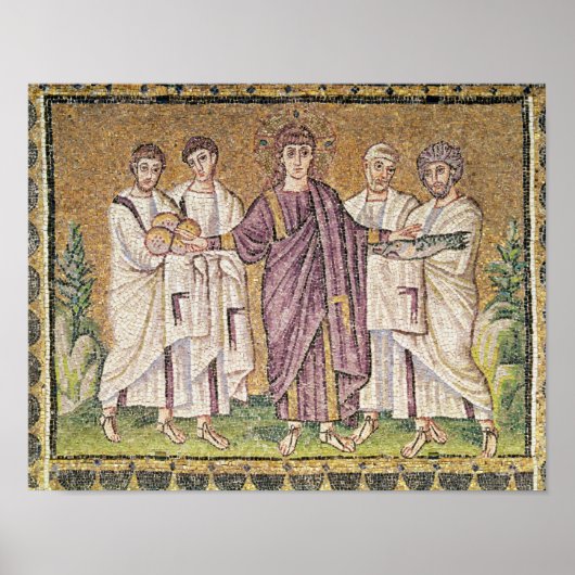 Multiplikation von Brot und Fischen Poster (Vorne)