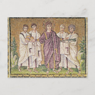 Multiplikation von Brot und Fischen Postkarte