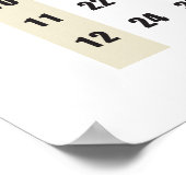 Multiplikation (Zeiten) Poster (Ecke)