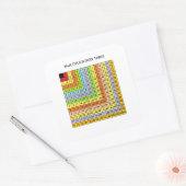 "Multiplikationsdiagramm" Quadratischer Aufkleber (Umschlag)