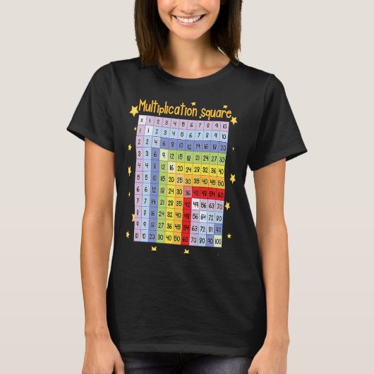Multiplikationsplattform Fun Math Chart Kids The T-Shirt (Vorderseite)