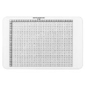 Multiplikationstabelle 30 mit 20 Zoll Magnet (Horizontal)