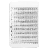 Multiplikationstabelle 30 mit 20 Zoll Magnet (Vertikal)