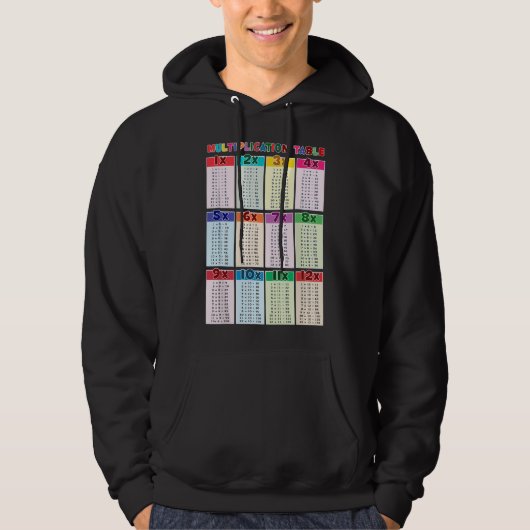 Multiplikationstabelle Grundschule Bildung Hoodie (Vorderseite)