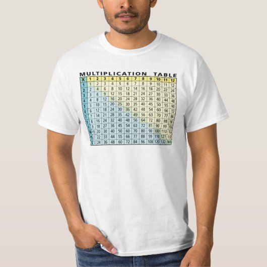 Multiplikationstabelle (Instant Calculator!) T-Shirt (Vorderseite)