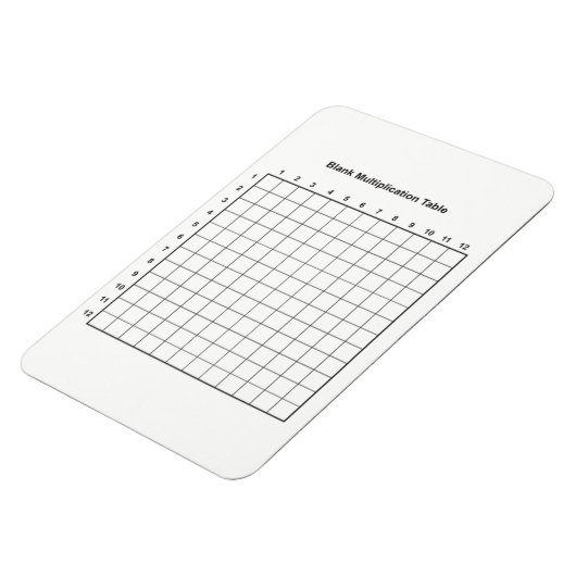 Multiplikationstabelle Magnet (Linke Seite)