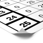 Multiplikationstabelle Poster (Ecke)