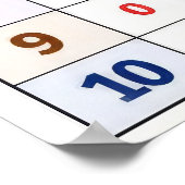 Multiplikationstabelle Poster (Ecke)