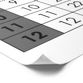 Multiplikationstabelle Poster (Ecke)