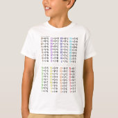 Multiplikationstabelle T - Shirt (Vorderseite)