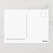 Multiplikationstabelle Weißer Text auf dunkel Postkarte (Rückseite)