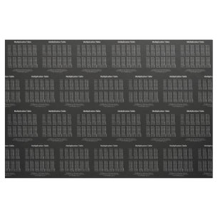 Multiplikationstabelle Weißer Text auf dunkel Stoff