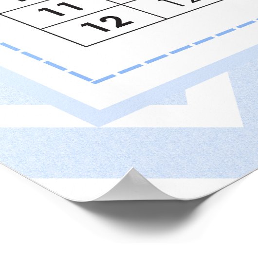 Multiplikationstabellen Poster (Ecke)