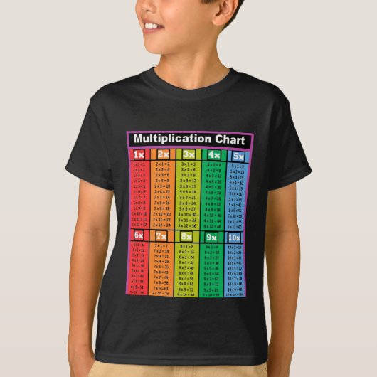 Multiplikationstabellen Zeit 1 bis 10 Kinder T - S T-Shirt (Vorderseite)