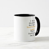Multiply Knowledge Subtract Confusion Math Tasse (VorderseiteRechts)