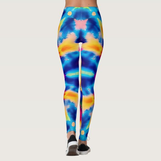 Multiprint-Leggings in Retro-Krawatte Leggings (Rückseite)