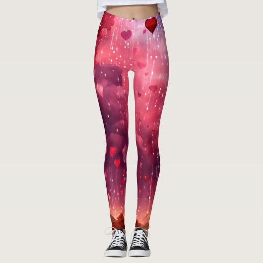 Multiprint LeggingsHeartbeat Elegance" Leggings (Vorderseite)