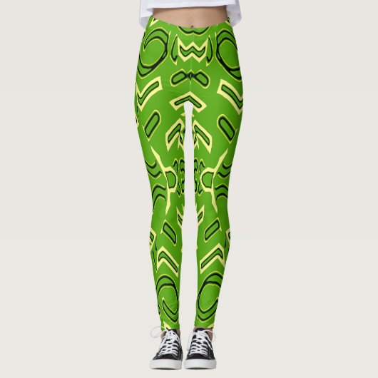 Multiprint "Ratti_Creative_Arts" L Leggings (Vorderseite)