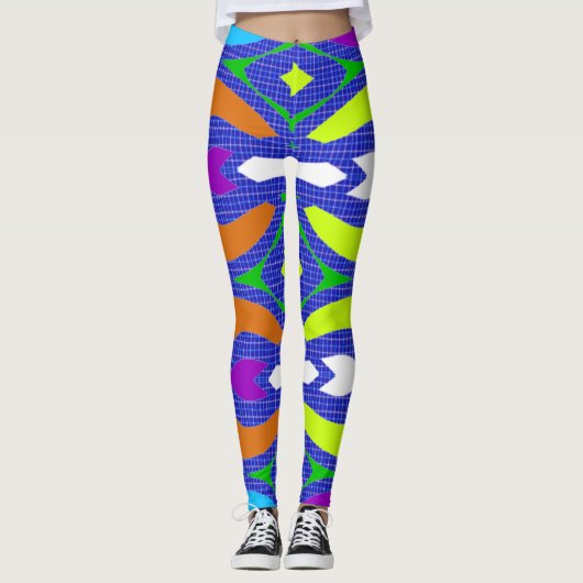 Multiprint "Ratti_Creative_Arts" L Leggings (Vorderseite)