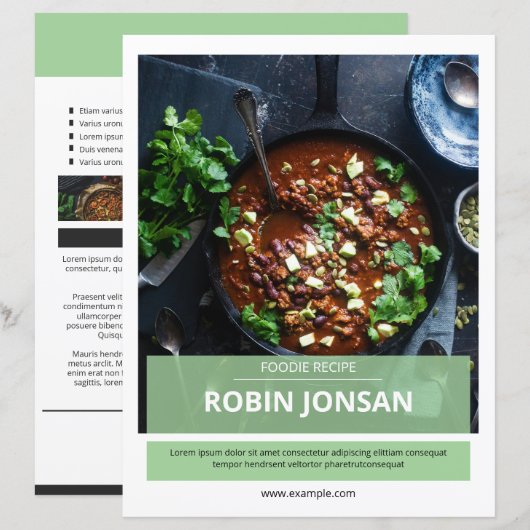 Multipurpose Food Postcard Flyer Template (Vorne/Hinten)