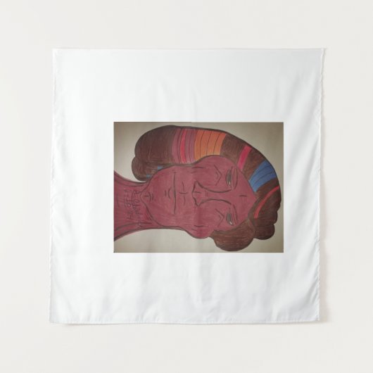 Multiracial Art Tapestry Wandteppich (Vorderseite (Horizontal))